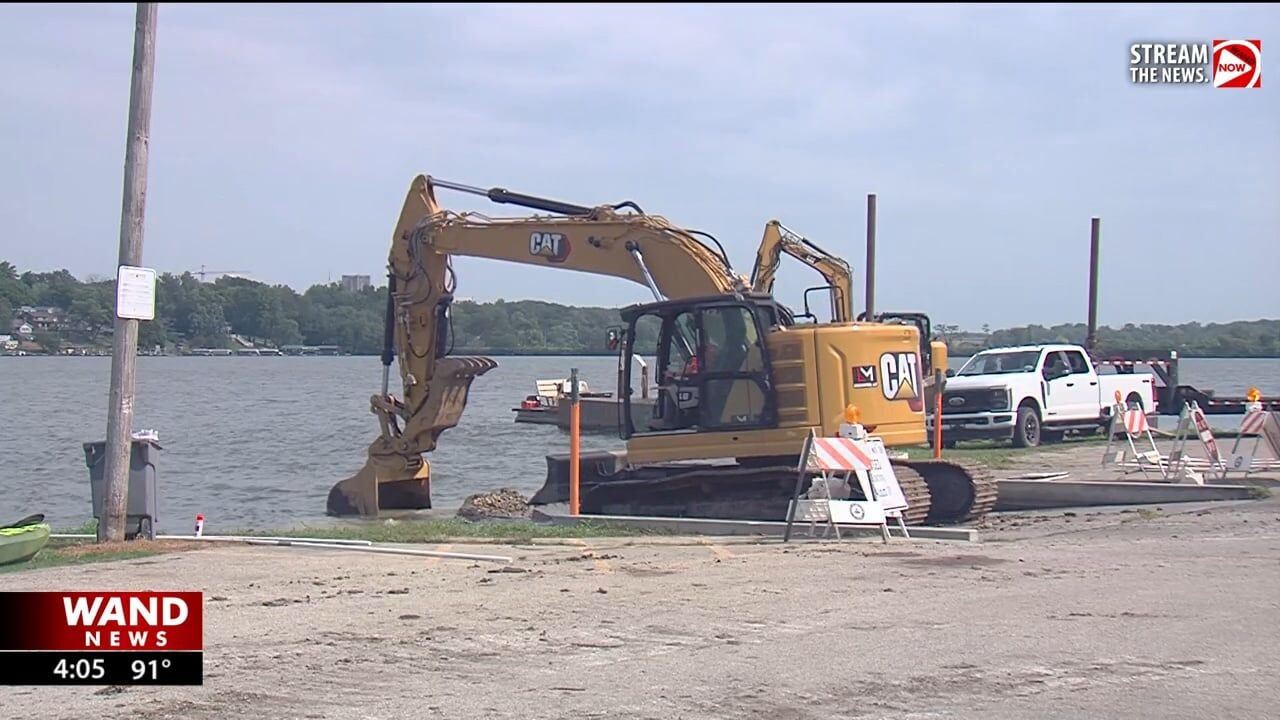 Boat launch replacement underway at Lake Decatur